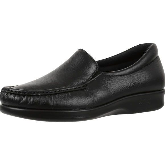 SAS Black Leather Loafers - Picture 1 of 1